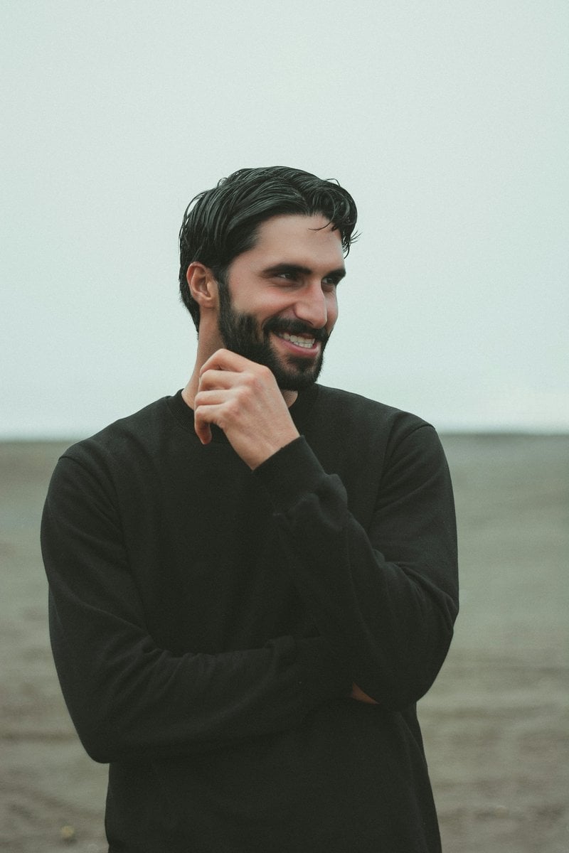 A man with a beard standing in a desert photo &ndash; Free Grey ...