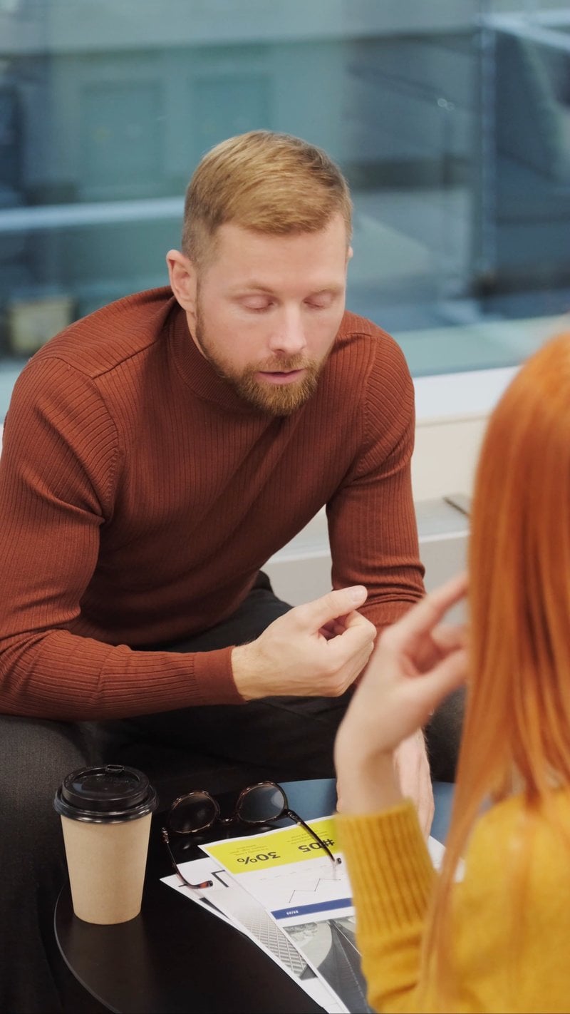 Man and Woman Talking and Discussing With Each Other Free Stock Video  Footage, Royalty-Free 4K & HD Video Clip