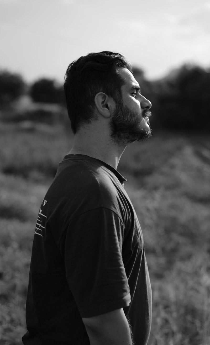 Monochrome Photo of a Handsome Man &middot; Free Stock Photo